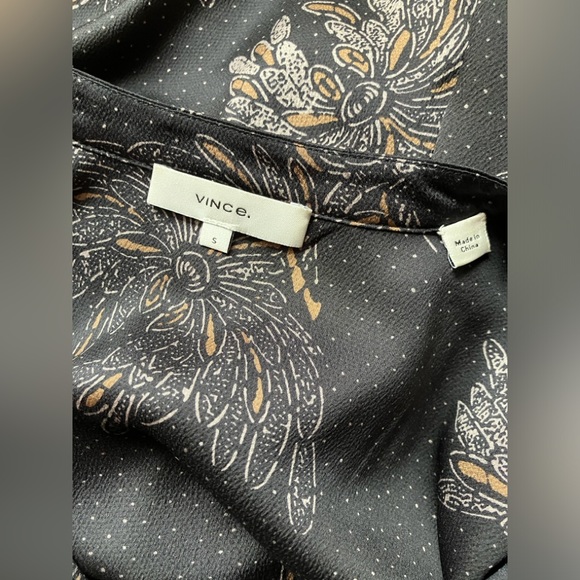 Vince woodblock floral print, black, sleeveless jumpsuit - Picture 7 of 9